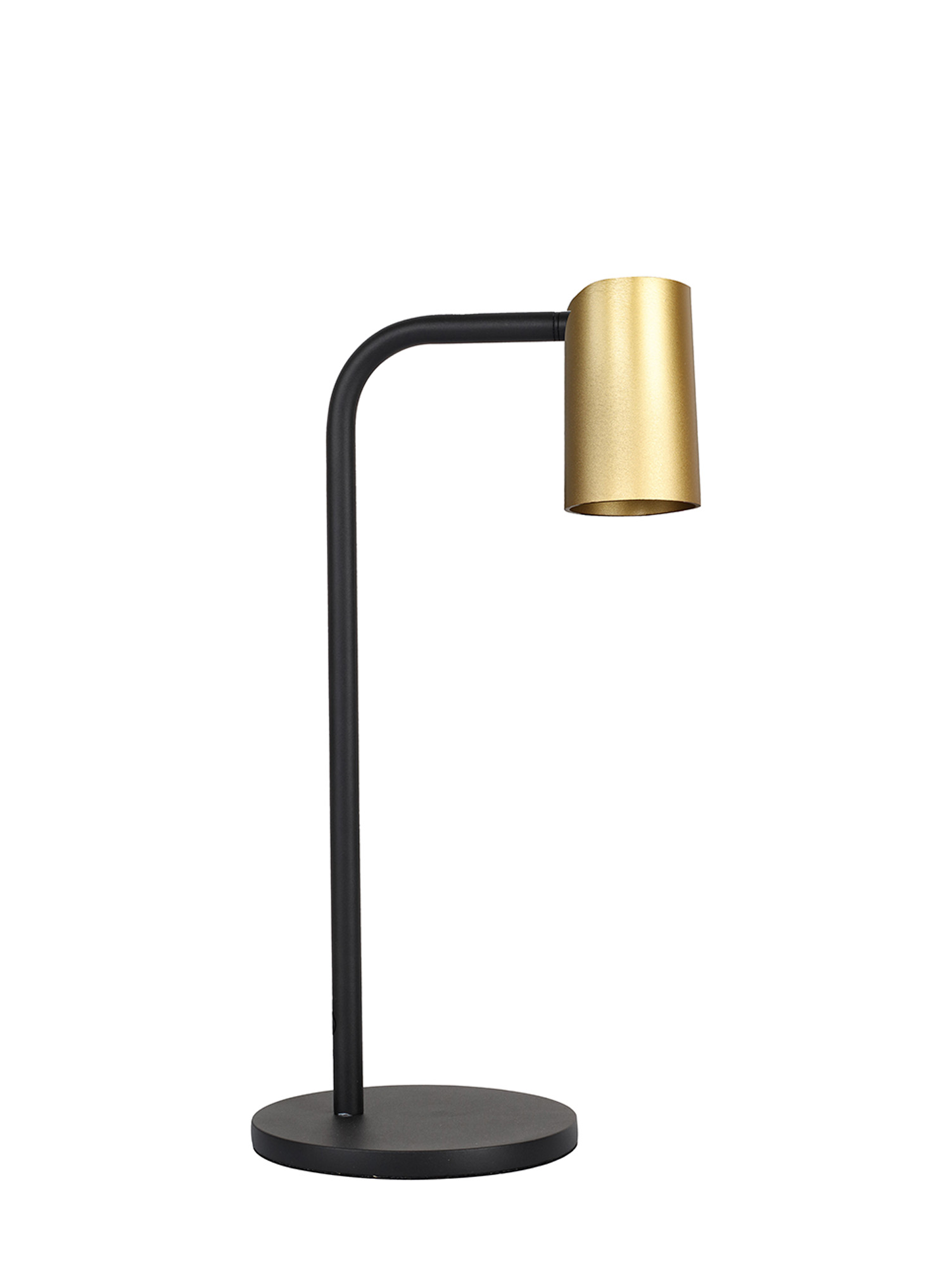 M8491  Sal 36.5cm 1 Light Table Lamp Satin Gold/Matt Black